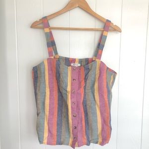 MADEWELL candy/rainbow striped tank